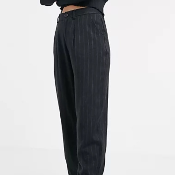 NWOT Pinstripe Trousers - Picture 1 of 13
